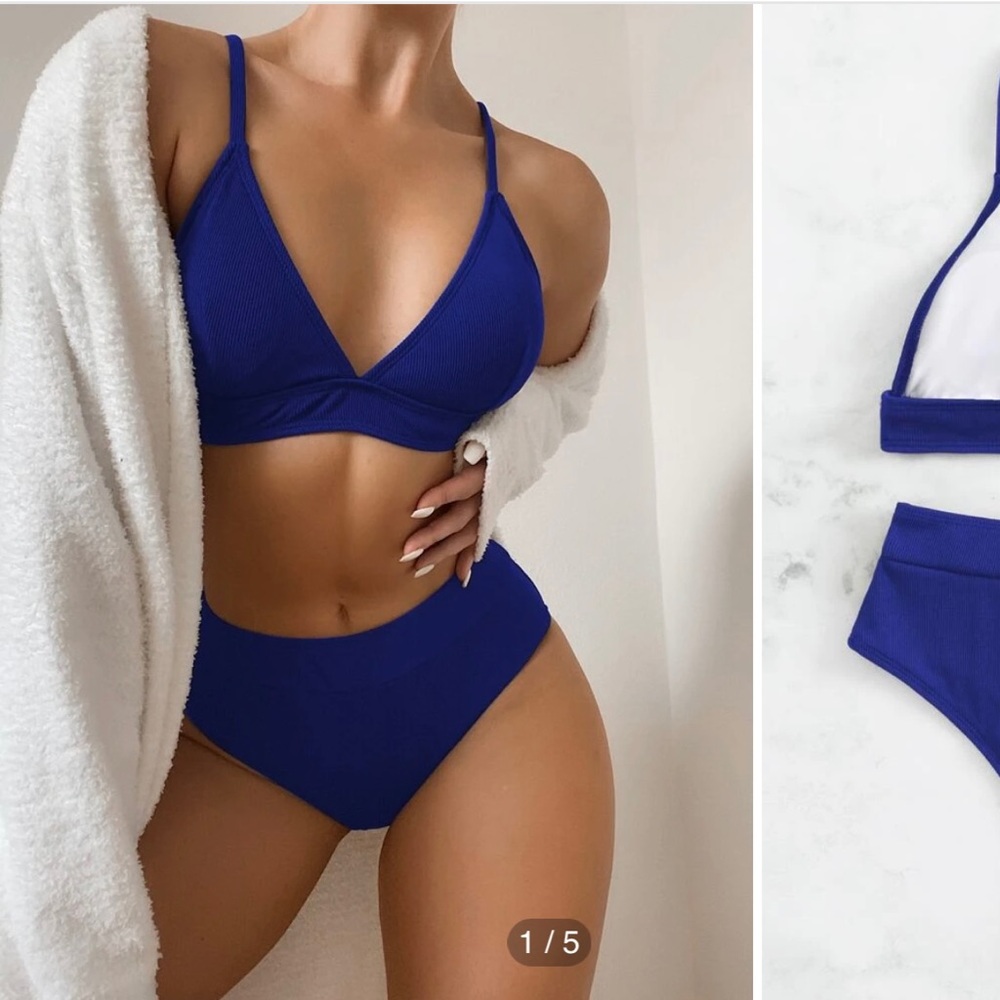 SHEIN Royal Blue Bikini